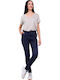 City Women's Chino Trousers Regular Fit Navy Blue