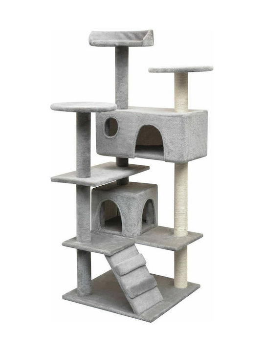 vidaXL Scratching Post Cat Trees Gray 5 levels 67x67x125cm
