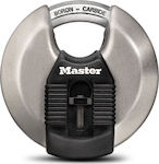 Master Lock Excell M40EURD Steel Padlock Discus Padlock with Key 70mm 1pcs