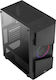 Aerocool Menace Saturn FRGB v1 Gaming Midi Tower Computer Case with Window Panel Black