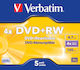 Verbatim Επανεγγράψιμα DVD+RW 4x 4.7GB 5τμχ