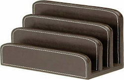 Leather Folder Holder in Brown Color 17.5x10x14cm.