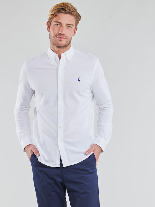 Long-sleeved Cotton Shirt White