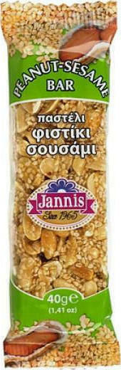 Jannis Sesame Seed Candy Sesame & Peanut 40gr