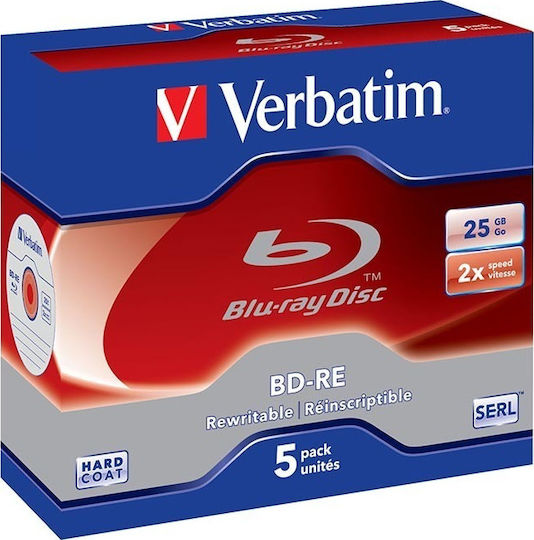 Verbatim BD-RE 2x 25GB 5pcs