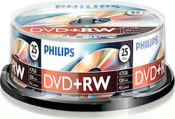 Philips Rewritable DVD+RW 4.7GB 25pcs