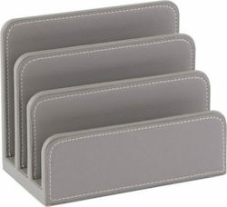 Leder Aktenhalter in Gray Farbe 17.5x10x14cm.