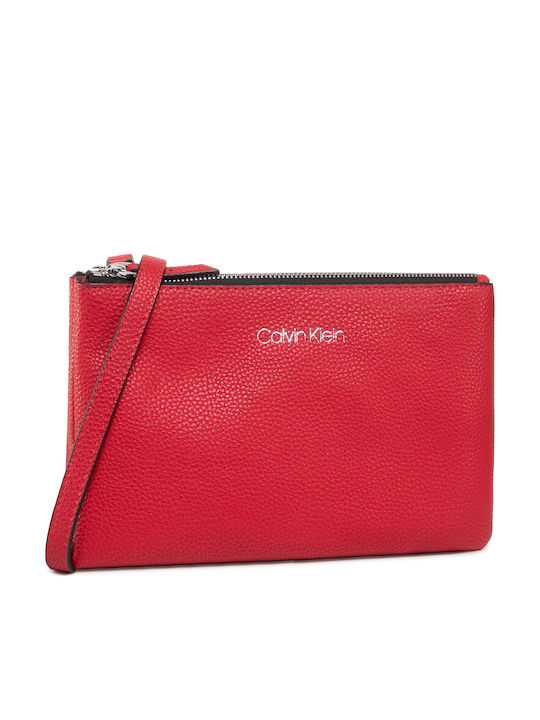 Calvin Klein Everyday Duo Crossbody Geantă de damă Crossbody Roșie