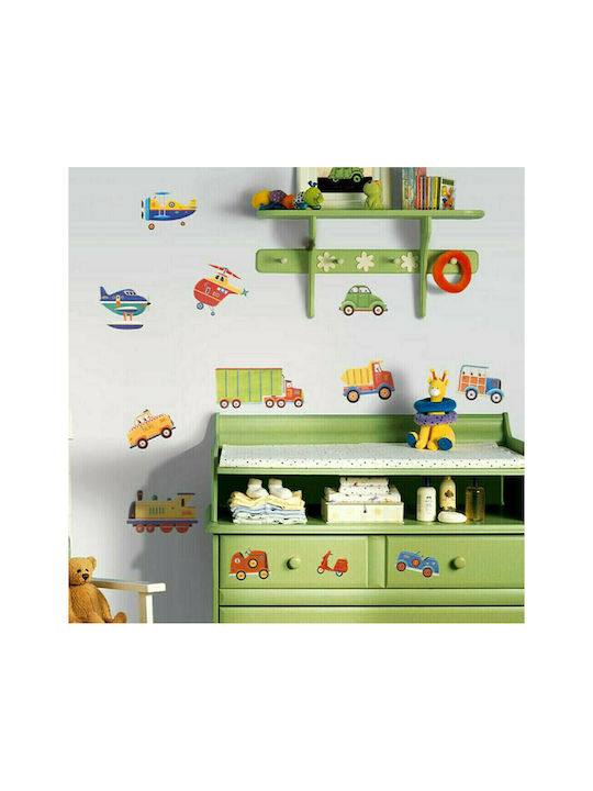 RoomMates Decor Παιδικό Διακοσμητικό Αυτοκόλλητο Τοίχου Transportation 26τμχ