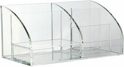 Plastik Schreibtisch-Organizer in Transparent Farbe