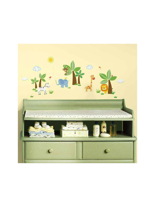 RoomMates Decor Kinder Wandsticker Wand Tiere des Dschungels 47Stück
