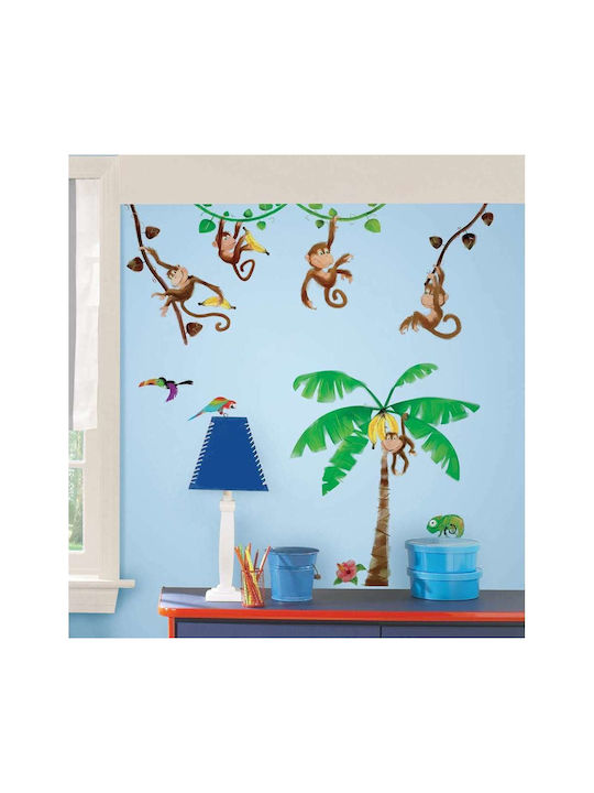 RoomMates Decor Παιδικό Διακοσμητικό Αυτοκόλλητο Τοίχου Μαϊμουδάκια