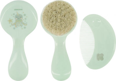 Kikka Boo Baby Brush & Comb Bristles Mint 2pcs