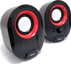 Equip Stereo 2.0 2.0 mit Leistung 3W Rote Computerlautsprecher