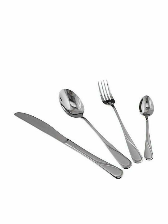 Rivoli Cutlery set Silver 24pcs