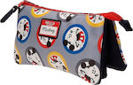 Mickey Pencil Case with 1 Compartment Gray