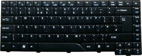 Laptop Keyboard for Aspire 5720/5920/6920/5310/5520 without Frame and English (US) Layout in Black Color KEY-003
