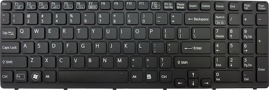 Πληκτρολόγιο Laptop για VAIO SVE Series χωρίς Πλαίσιο και Διάταξη Αγγλικά (US) σε Μαύρο χρώμα KEY-042