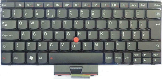 Laptop Keyboard for Thinkpad E120 E125 E130 E135 without Frame and English (UK) Layout in Black Color KEY-055