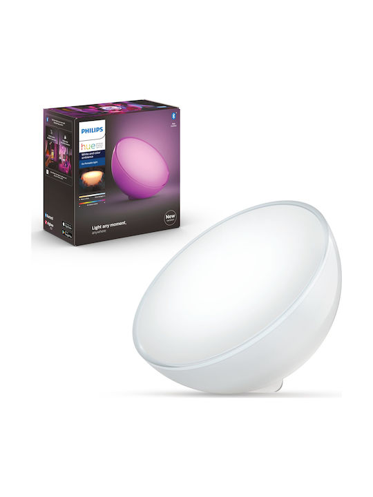 Philips Επιτραπέζιο Διακοσμητικό Φωτιστικό LED Hue Go White & Color 520lm σε Λευκό Χρώμα
