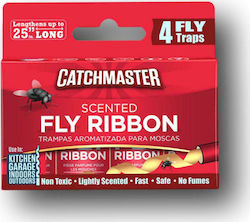 Agroza Catchmaster Scented Fly Ribbon Παγίδα για Μύγες με Κολλητική Επιφάνεια 4τμχ