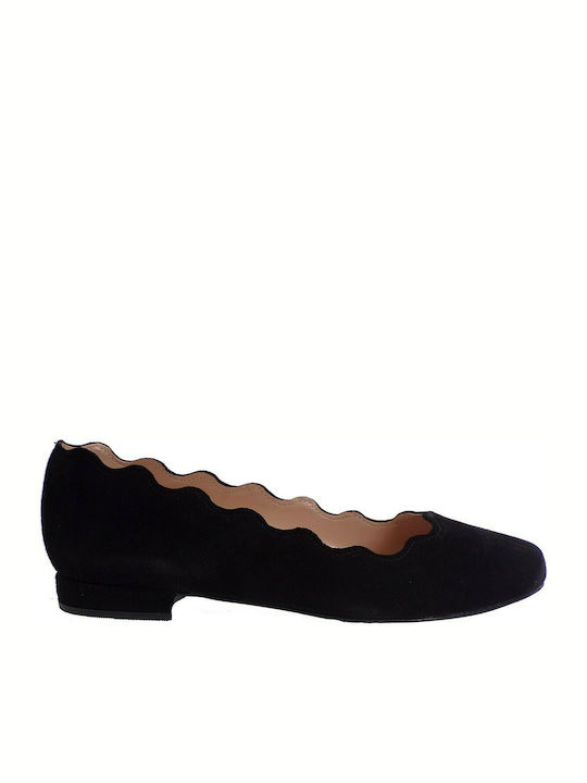 Envie Shoes Suede Γυναικείες Μπαλαρίνες σε Μαύρο Χρώμα