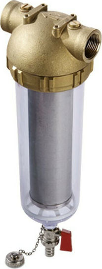 Aqua Ap Easy Ht Συσκευή Φίλτρου Νερού Μονή Κεντρικής Παροχής Διατομής 1 1/4" με Ανταλλακτικό Φίλτρο 01-2132