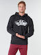 Vans Herren Sweatshirt mit Kapuze und Taschen Schwarz