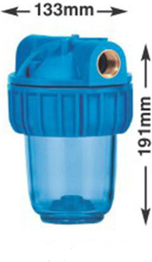 Atlas Filtri 3P Water Filtration System Single Central Supply / Under Sink Micron 3/4'' RA107T411