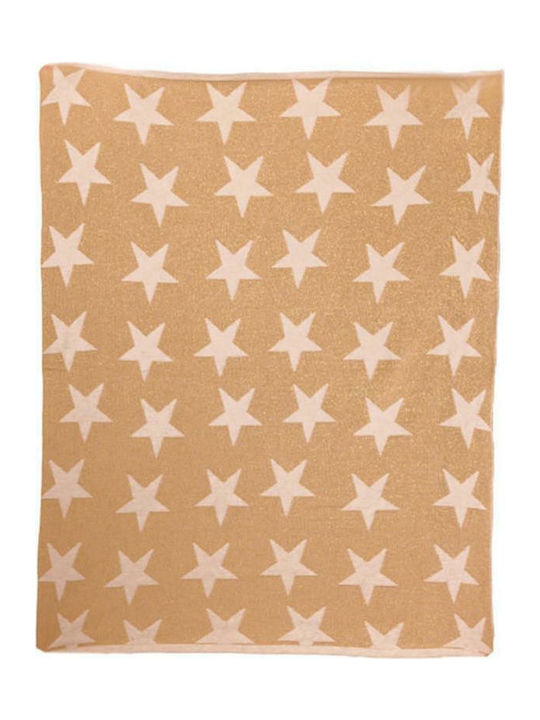Bizzi Growin Nursery Swaddling Blanket Gold Star 70x90cm