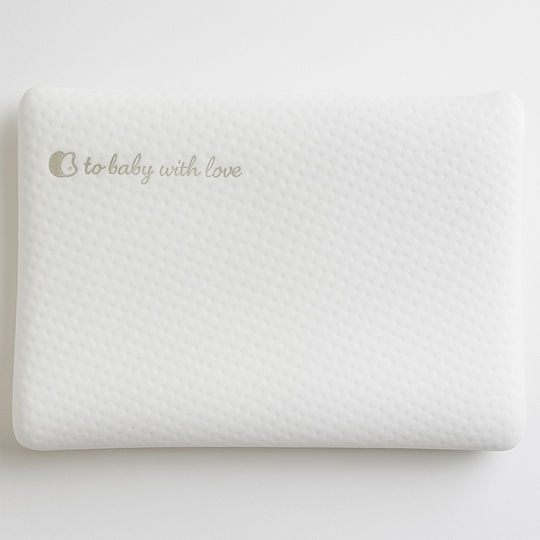 Kikka Boo Βρεφικό Μαξιλάρι Ύπνου Memory Foam Ventilated White Velvet 25x34εκ.