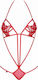 Obsessive Luiza Externally Sexy Teddy Red
