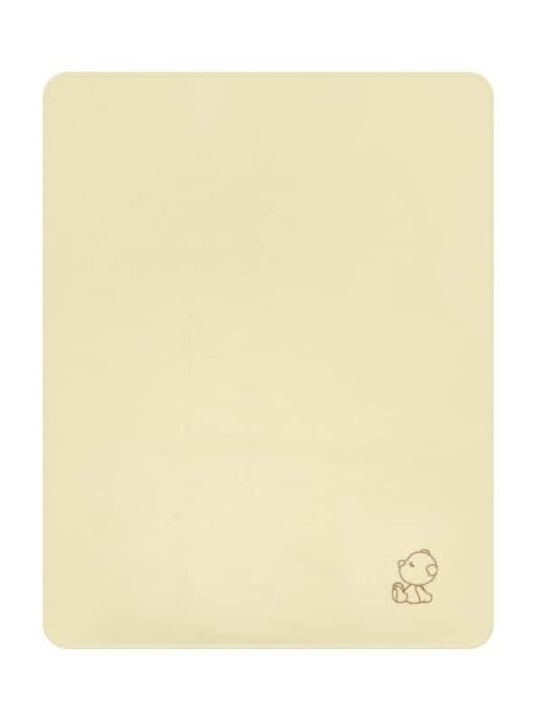Lorelli Κουβέρτα Αγκαλιάς & Λίκνου Polar Bear Fleece Μπεζ 75x100εκ.