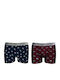 John Frank Eighty Five Men's Boxers Multicolour with Patterns 2Pack