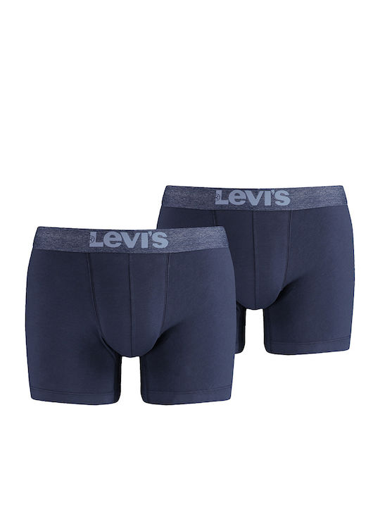 Levi's Ανδρικά Μποξεράκια Μπλε 2Pack