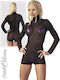 Cottelli Collection Net Overall Sexy Bodysuit Black