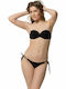 Strapless Bikini Top Μαύρο