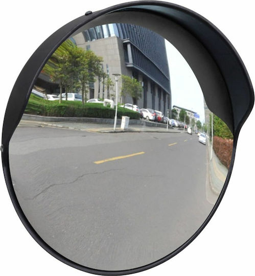 Plastic Traffic Mirror Black