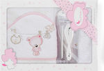 Interbaby Gift Set for Baby Tendero Oso for Girl Pink 2pcs