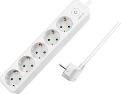 LogiLink Power Strip 5 Positions with Switch