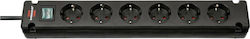 Brennenstuhl Power Strip 6 Positions with Switch and Cable 1.5m