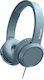 Philips TAH4105 Wired On Ear Headphones Blue