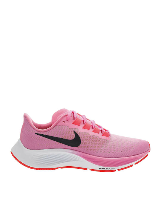 Nike Air Zoom Pegasus 37 Γυναικεία Αθλητικά Παπούτσια Running Pink Glow / Platinum Violet / White / Black