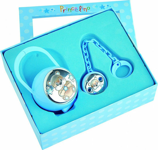 Prince Silvero Baby Gift Set made of Silver for Boy 2pcs
