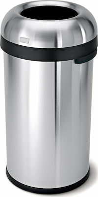 Simplehuman Μεταλλικός Κάδος Απορριμμάτων 60lt Inox