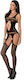 Passion BS057 Sexy Bodystockings Mesh with Open Crotch Black