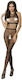 Passion BS048 Bodystocking Sexy Plasă Cu Deschidere În Zona Intimă Negru