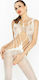 Passion BS030 Sexy Bodystockings Mesh with Open Crotch White