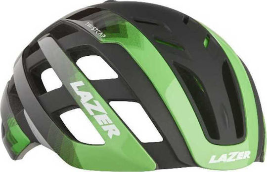 Lazer Century Road Bicycle Helmet with LED Light Green