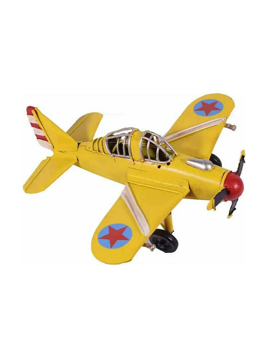 SP Souliotis Vintage Metallic Miniature Airplane 17x15x6cm